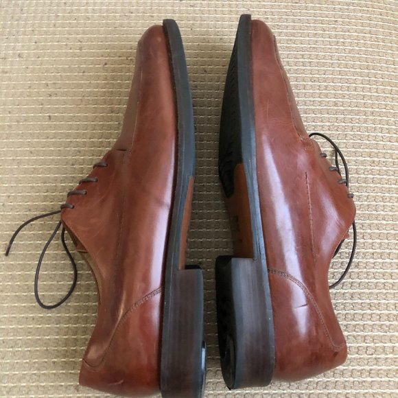Johnston & Murphy Signature Tan Leather Oxfords